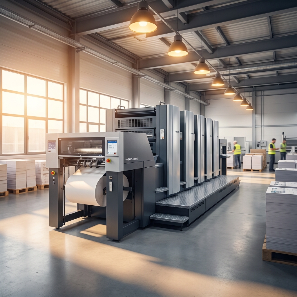 Modern Offset Printing Press